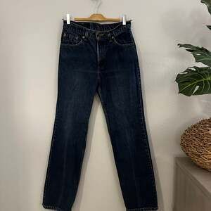 Vintage Levi's 517 Bootcut Dark Wash Jeans, Size 11